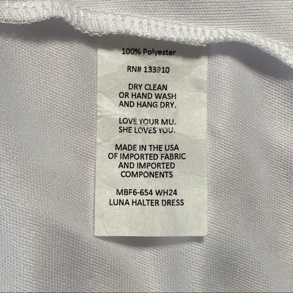 Show Me Your MuMu Luna Halter White Maxi Dress XXL - Picture 6 of 7
